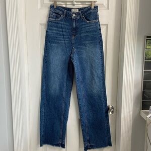 We The Free Blue Flare & Wide Leg Jeans
